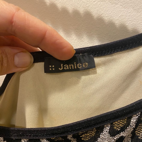 Animal print black and silver/white dress - Picture 2 of 3